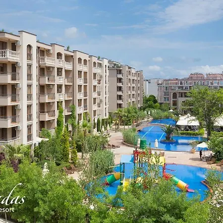 Студия Для 3-Х С Видом На Бассейн В Шикарном Каскадас Apartment Sunny Beach